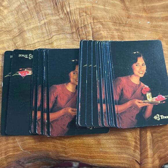 Thailand Air Playing Cards Vintage 80s. Full Deck except Jokers - Picture 2 of 3